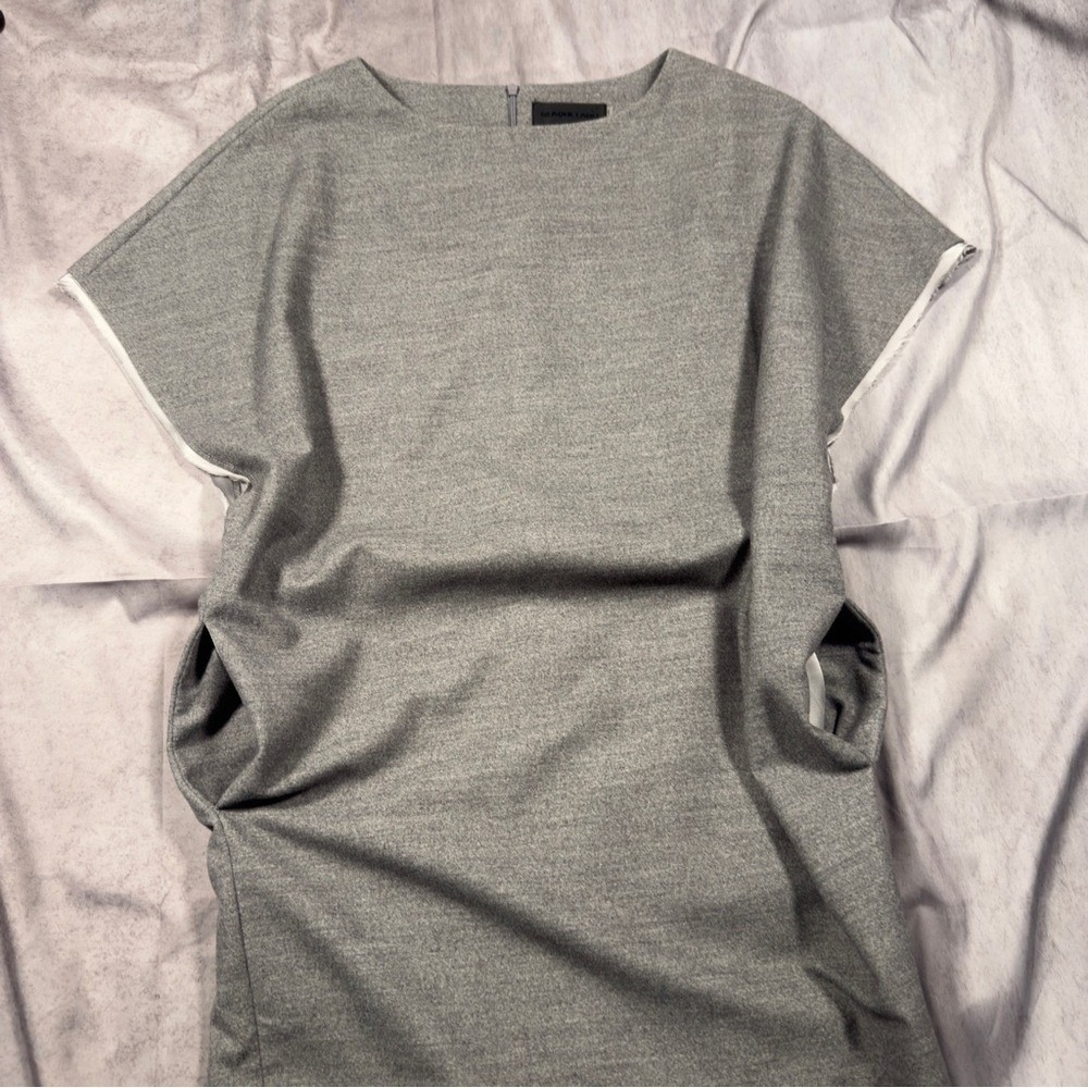 Blaque Label Small Grey Cap Sleeve Shift Dress with Pockets Heathered - Picture 5 of 11